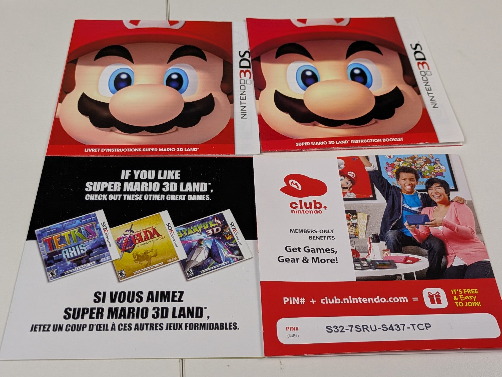 Super Mario 3D Land (Nintendo 3DS, 2011) CIB Only