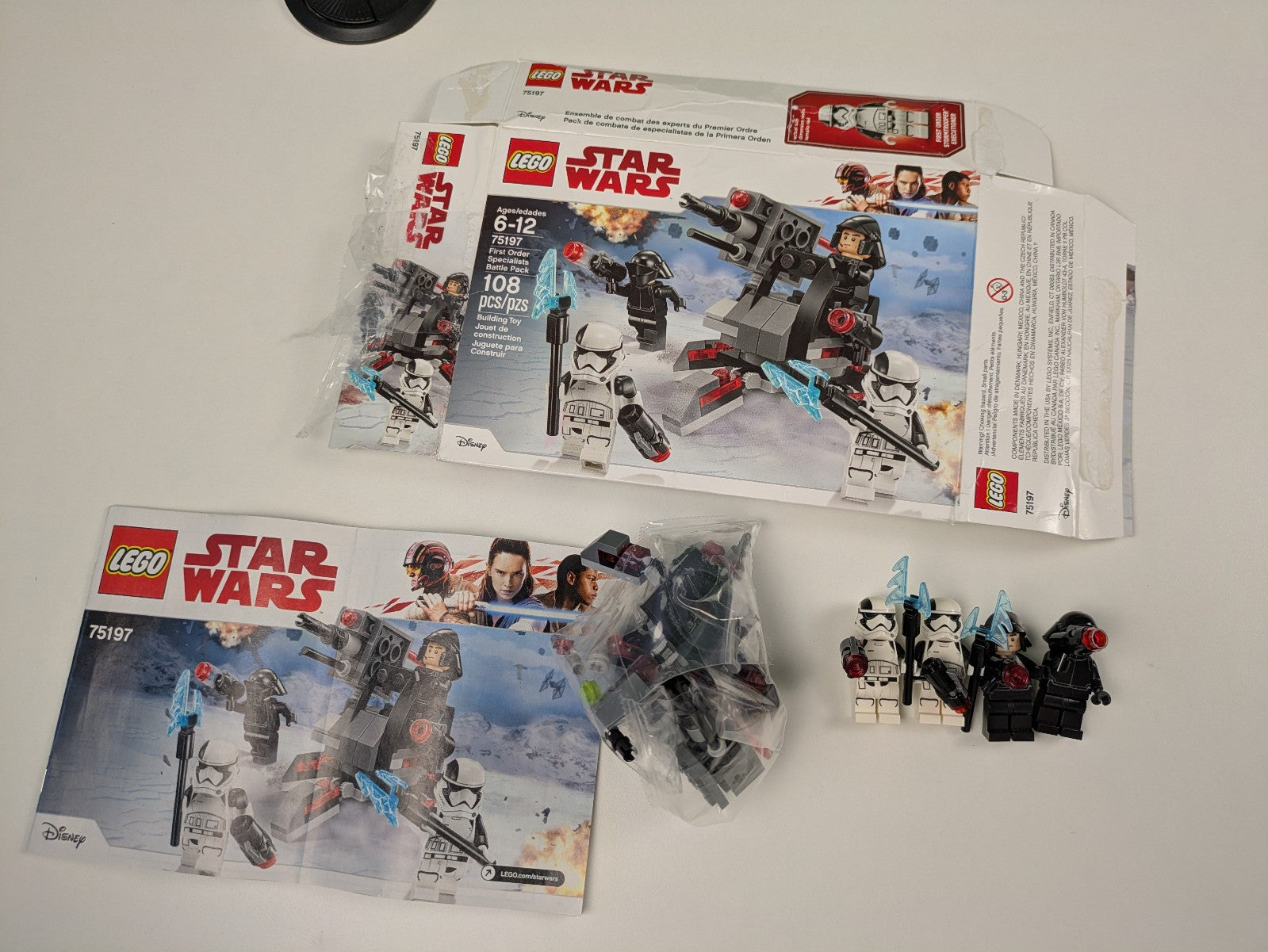Lego Star Wars: First Order Specialists Battle Pack Set 75197 - Complete Set