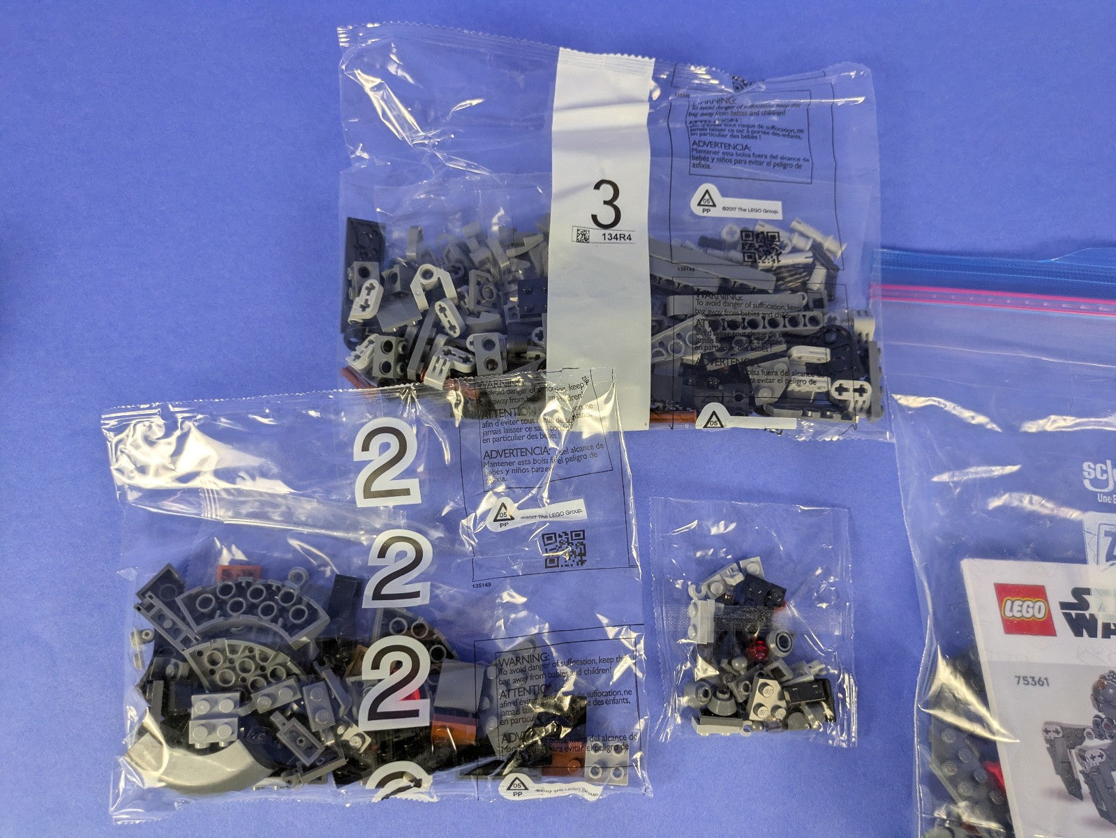 Lego Star Wars: The Mandalorian: Spider Tank Set 75361 Incomplete Set