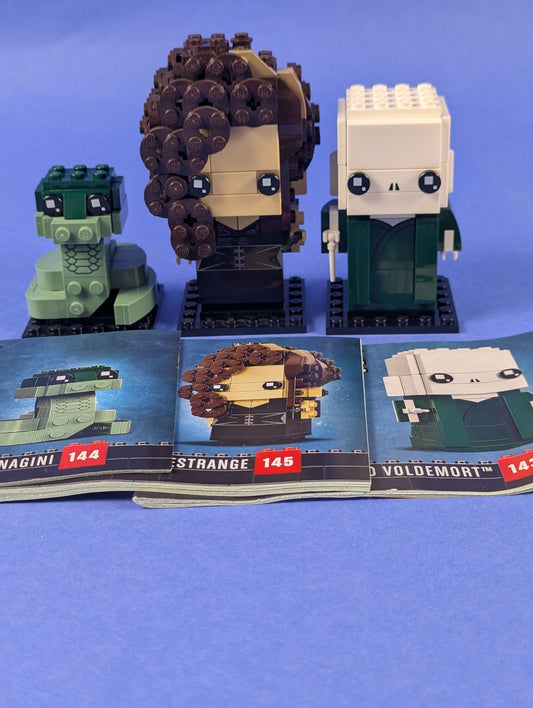 LEGO BrickHeadz Harry Potter Voldemort, Nagini & Bellatrix 40496 Pre-Owned