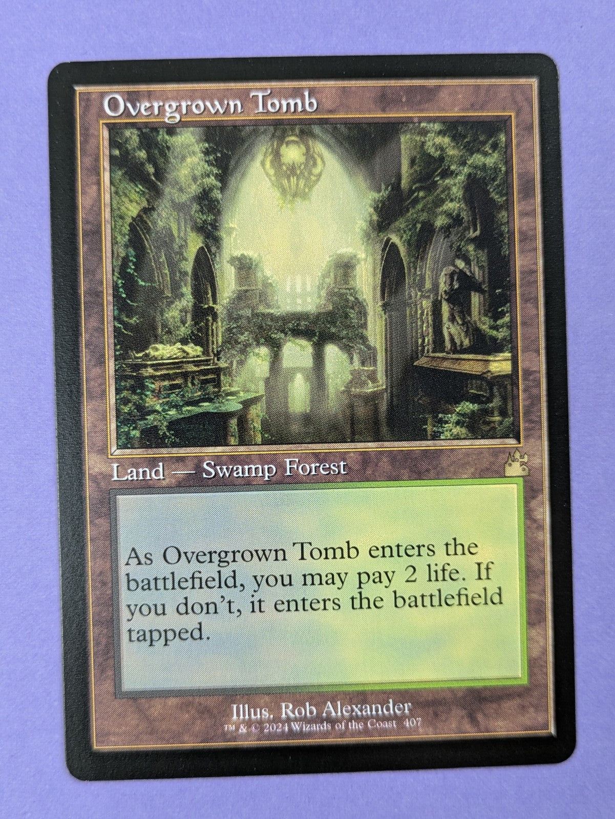 MTG Magic The Gathering: Ravnica Remastered: Overgrown Tomb #407 Rare - NM