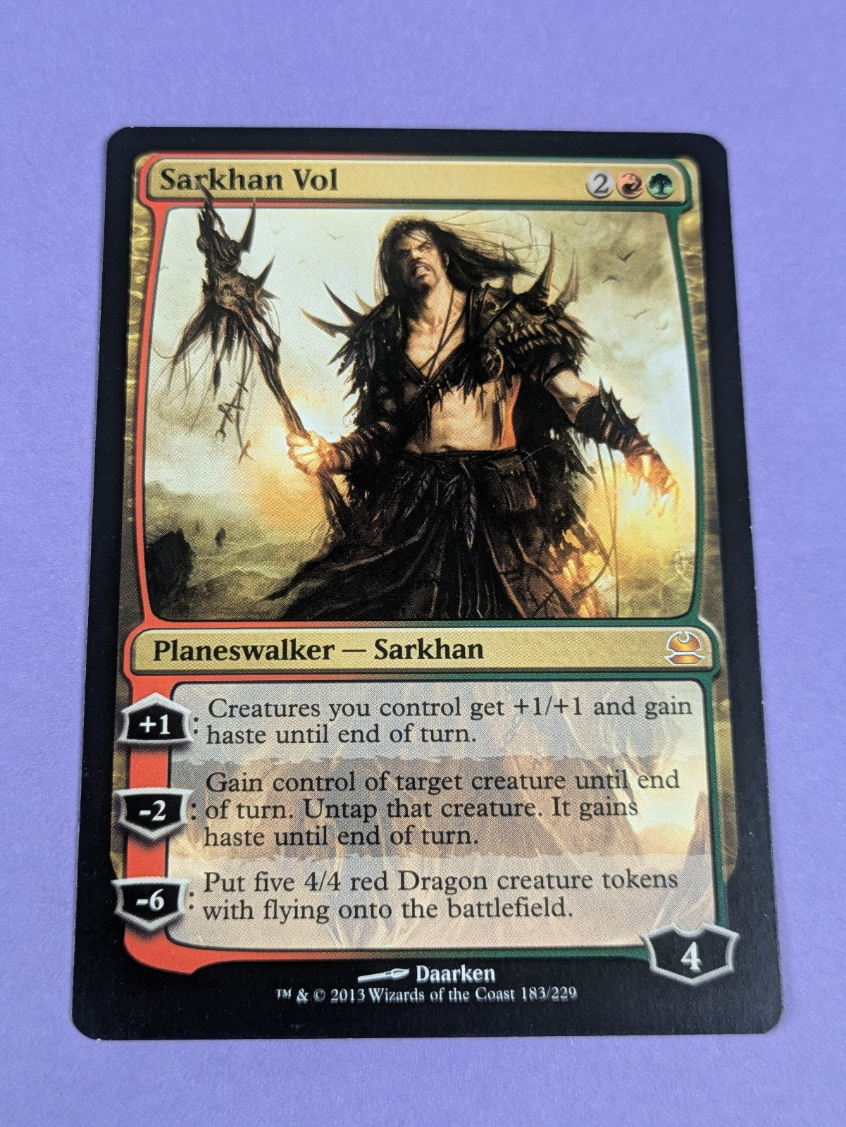 MTG Magic the Gathering: Modern Masters: Sarkhan Vol #183/229 Mythic - NM