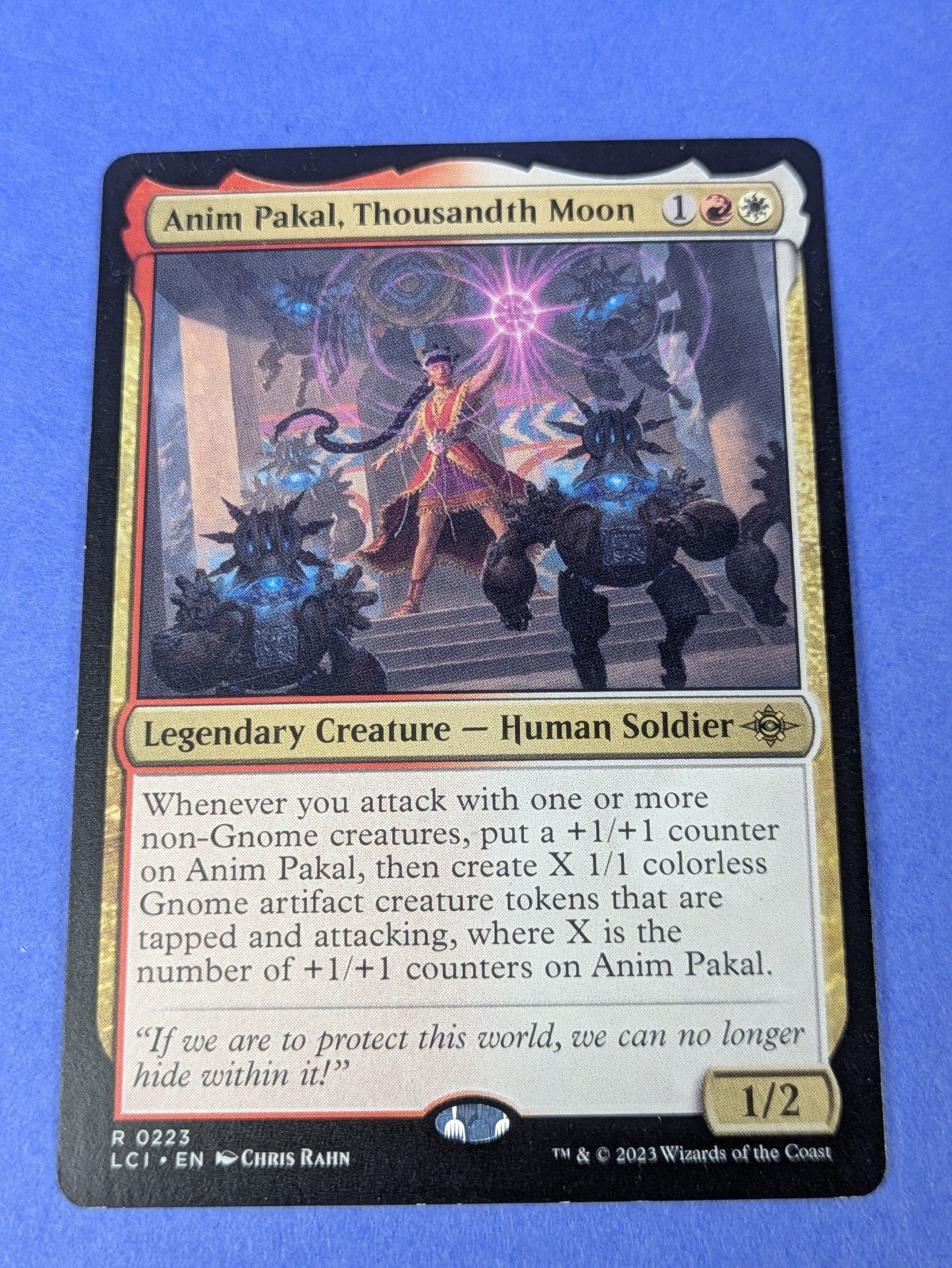 MTG Magic: The Lost Caverns of Ixalan: Anim Pakal, Thousandth Moon #0223 Rare LP