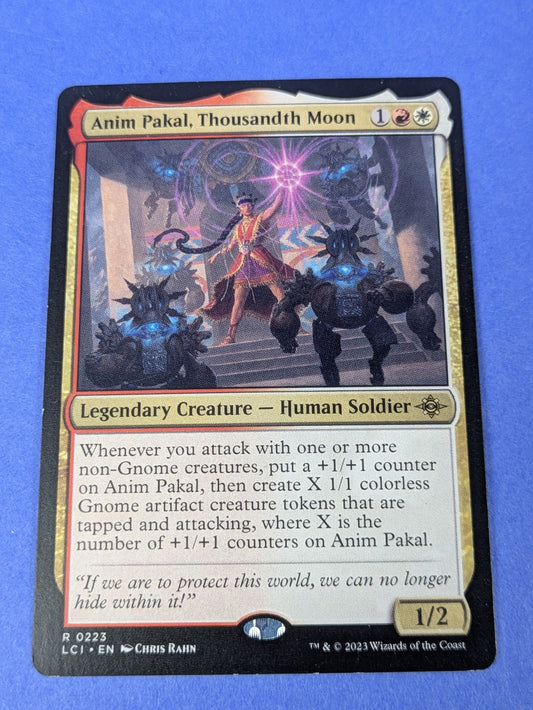 MTG Magic: The Lost Caverns of Ixalan: Anim Pakal, Thousandth Moon #0223 Rare LP