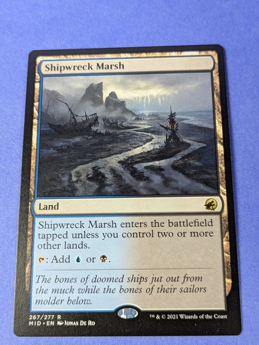MTG Magic: Innistrad: Midnight Hunt: Shipwreck Marsh #267/277 Rare - NM