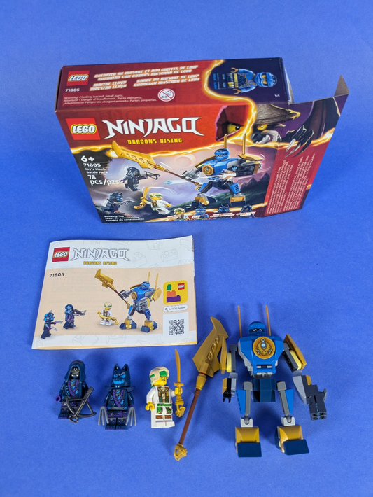 Lego NINJAGO: Jay's Mech Battle Pack Set 71805 Complete Set
