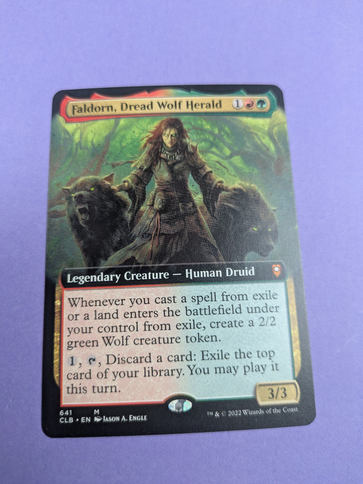 MTG: Magic The Gathering: Commander Legends: Faldorn,Dread Wolf Herald-Mythic-NM