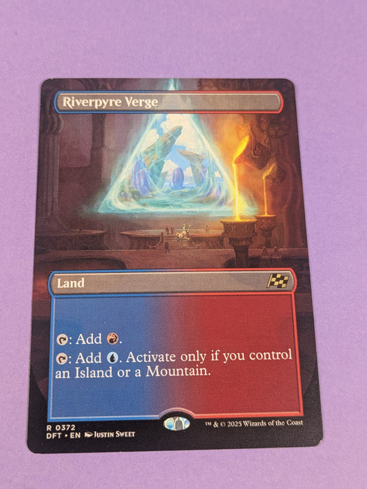MTG Magic: Aetherdrift: Riverpyre Verge Borderless #0372 Rare - NM