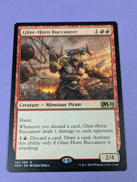 MTG Magic: Core Set 2020: Glint-Horn Buccaneer #141/280 Rare - NM