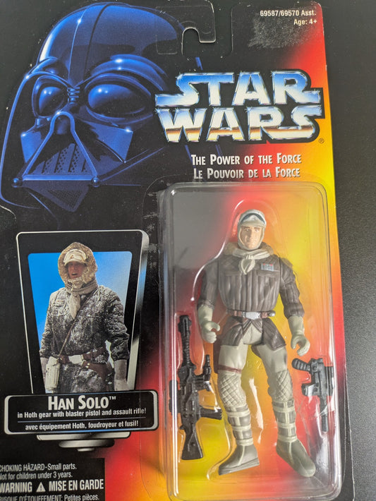 Kenner Star Wars POTF Han Solo in Hoth Gear 69587 Action Figure 3.75" NIB
