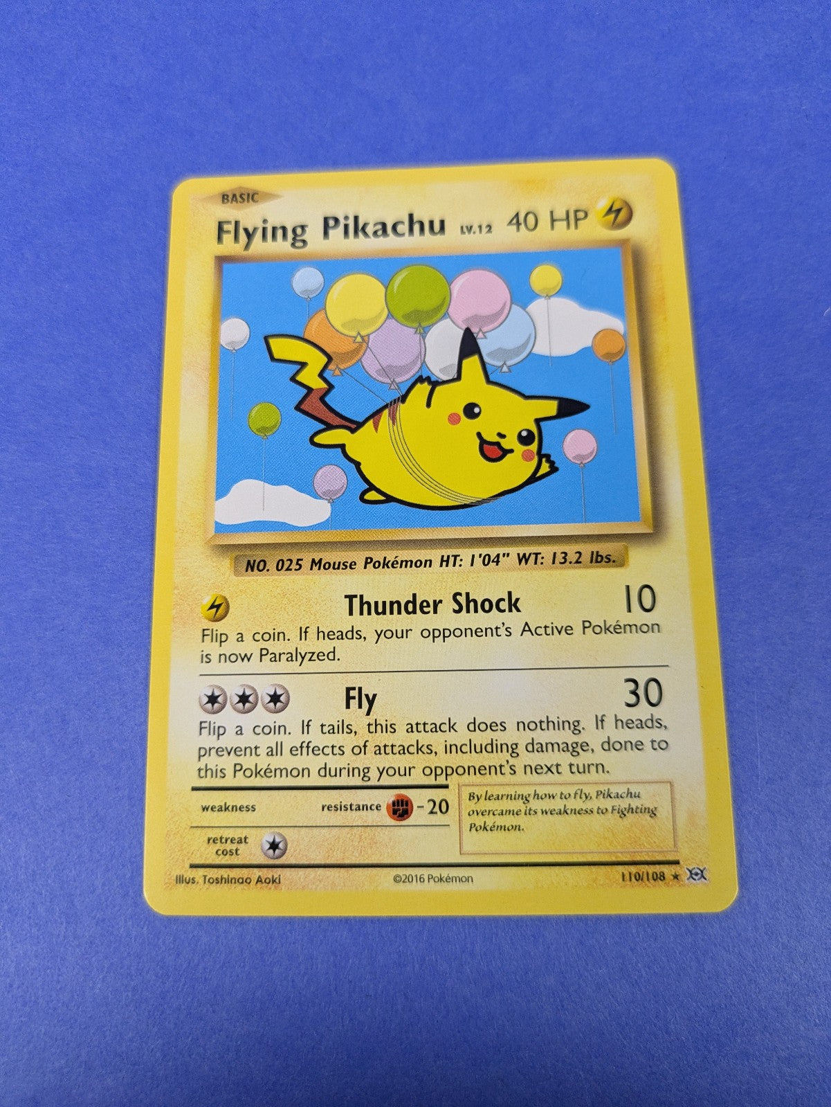 Flying Pikachu - 110/108 - Rare Secret Evolutions - Pokemon Card - LP