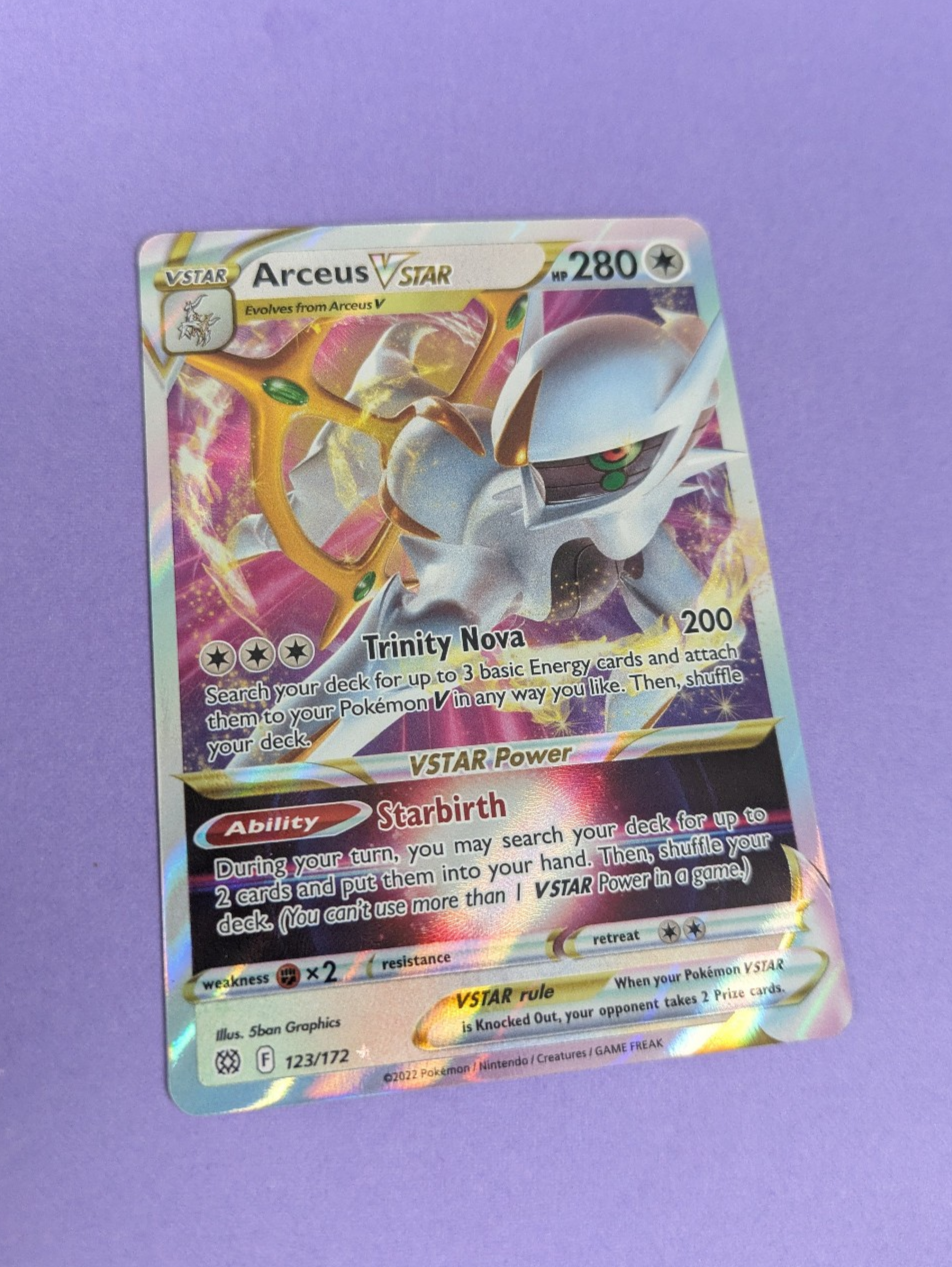 Arceus VSTAR - 123/172 - Ultra Rare Brilliant Stars - Pokemon Card - NM