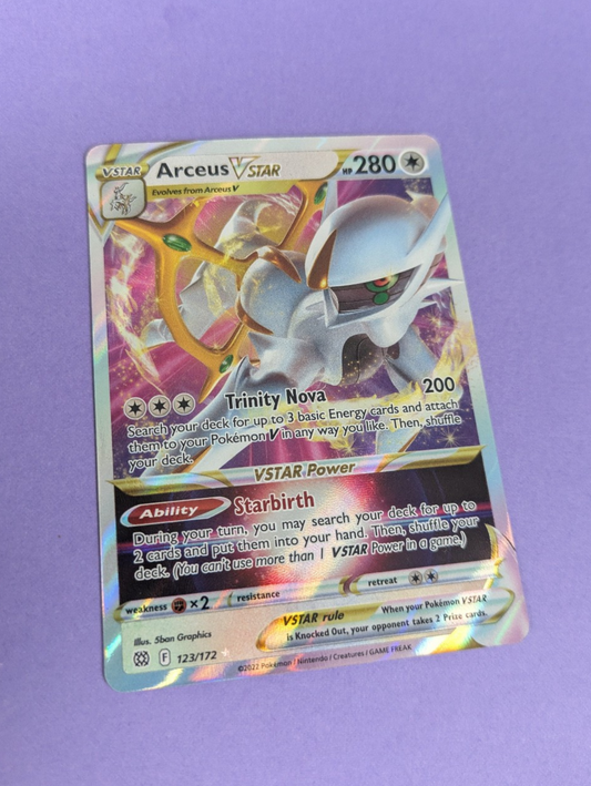 Arceus VSTAR - 123/172 - Ultra Rare Brilliant Stars - Pokemon Card - NM