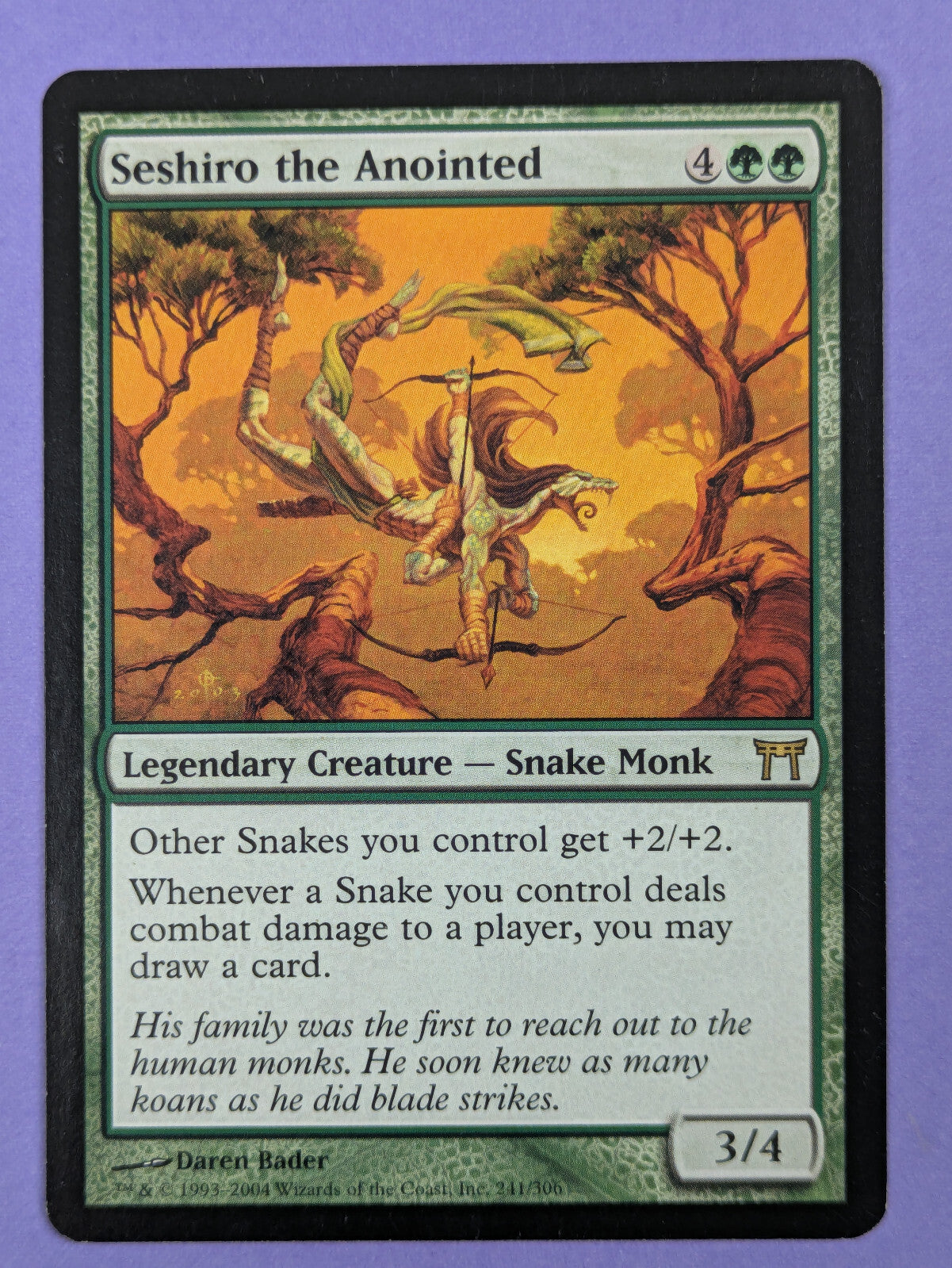 MTG Magic: Champions of Kamigawa: Seshiro the Anointed #246/306 Rare - NM