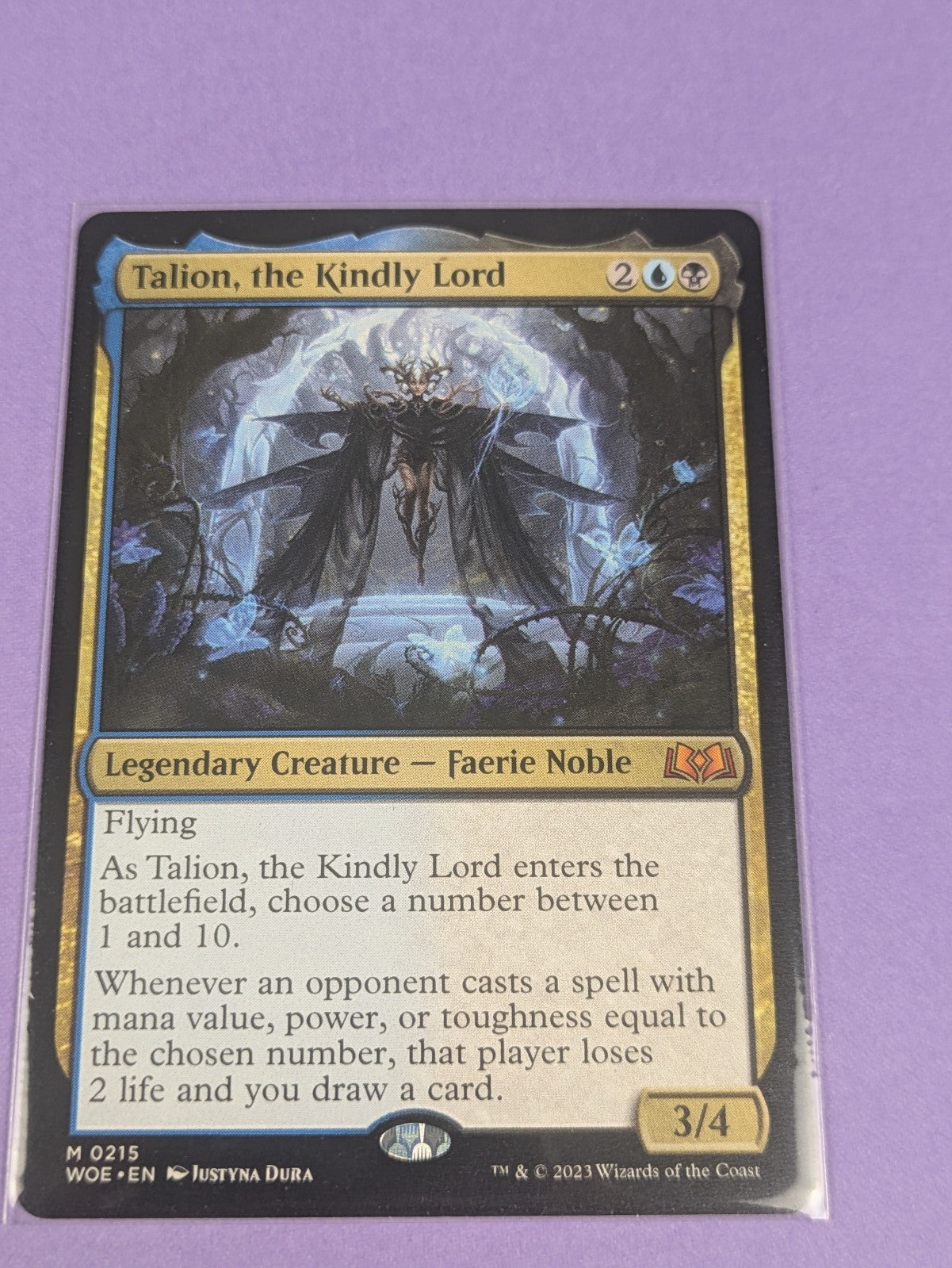 MTG Magic: Wilds of Eldraine: Talion, the Kindly Lord #0215 Mythic - NM