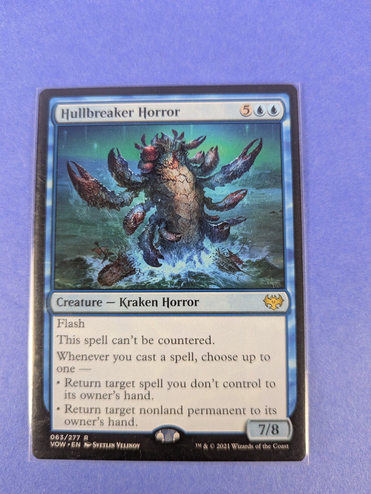 MTG Magic: Innistrad: Crimson Vow: Hullbreaker Horror #063/277 Rare - NM