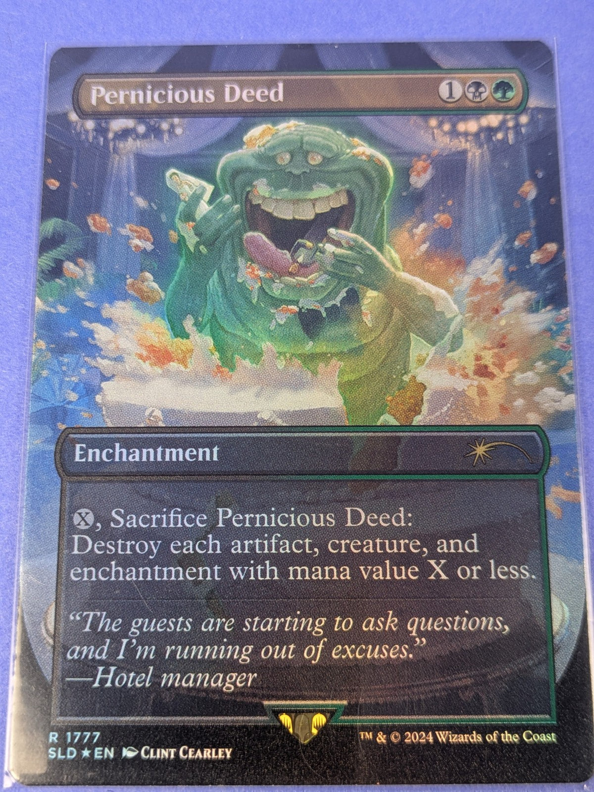 MTG Magic: Secret Lair Drop: Pernicious Deed Borderless Foil #1777 Rare - NM