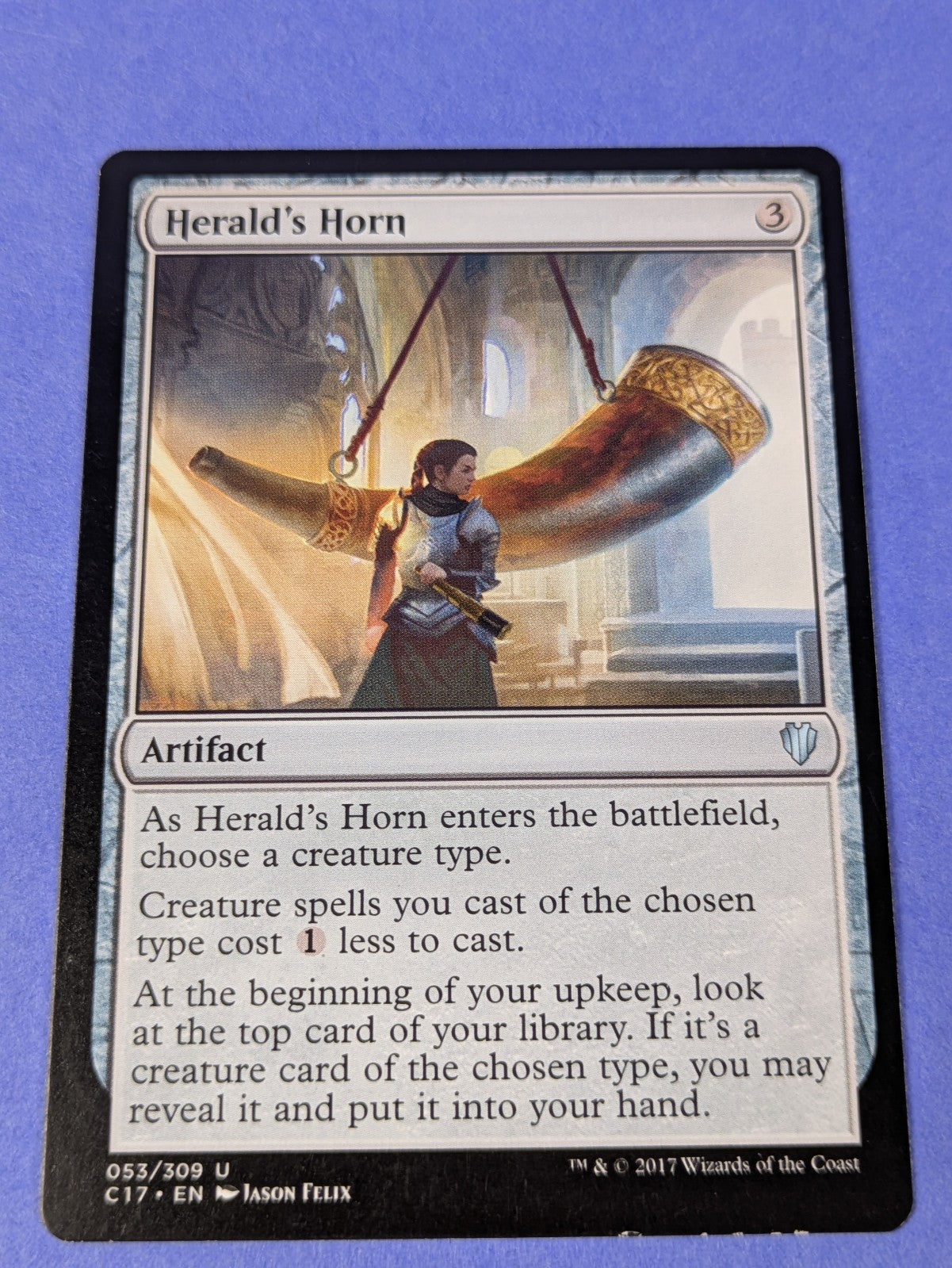 MTG Magic: Commander 2017: Herald's Horn #053/309 Uncommon - LP