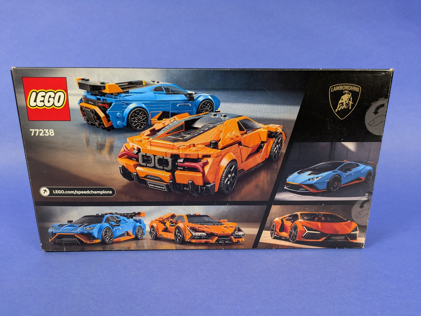 Lego SPEED CHAMPIONS: Lamborghini Revuelto & Lamborghini Huracán STO Set 77238
