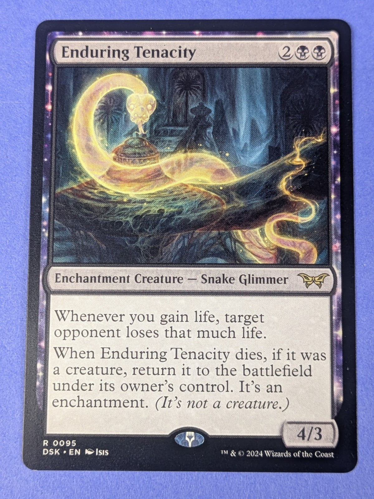 MTG Magic: Duskmourn: House of Horror: Enduring Tenacity #0095 Rare - NM