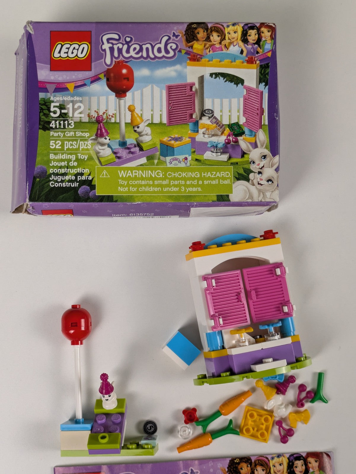 Lego Friends: Party Gift Shop Set 41113 - Complete Set