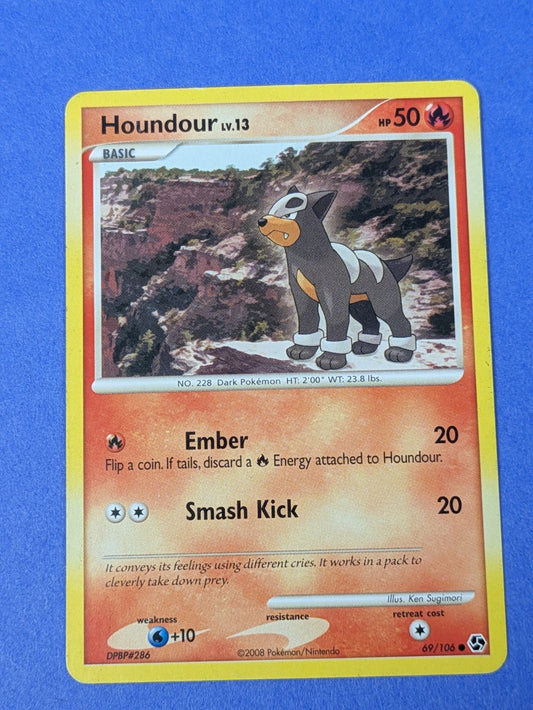Houndour - 69/106 - Common Great Encounters - Pokemon Card - MP