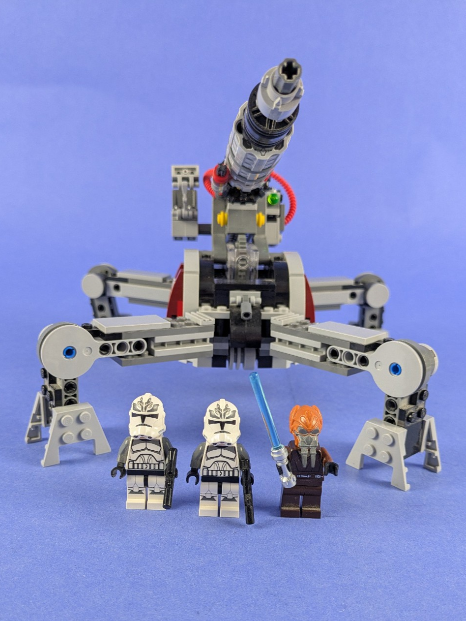LEGO Star Wars Republic AV-7 Anti-Vehicle Cannon 75045 Complete Set Pre-Owned