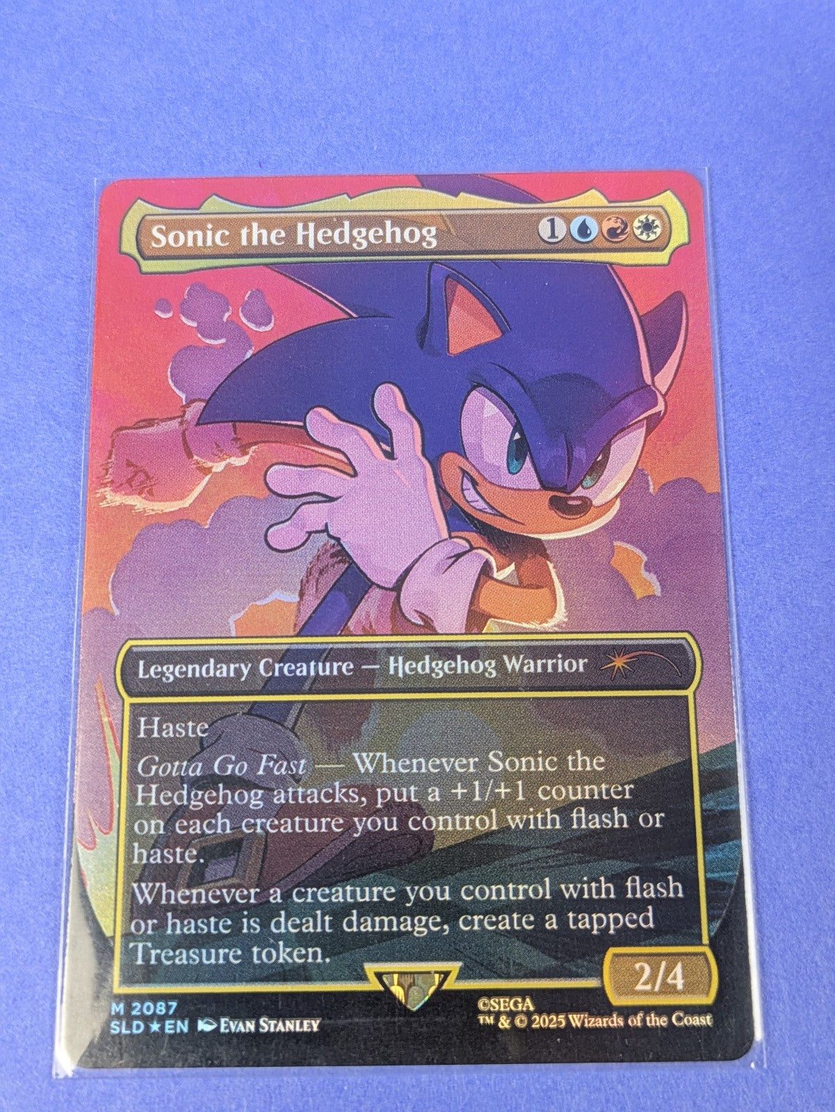 MTG Magic: Secret Lair Drop: Sonic the Hedgehog Foil #2087 Mythic - NM