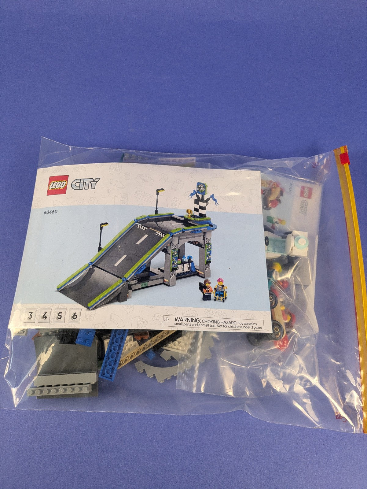 Lego Town: City: Race: No Limits: Race Car Ramp Set 60460 Incomplete Set