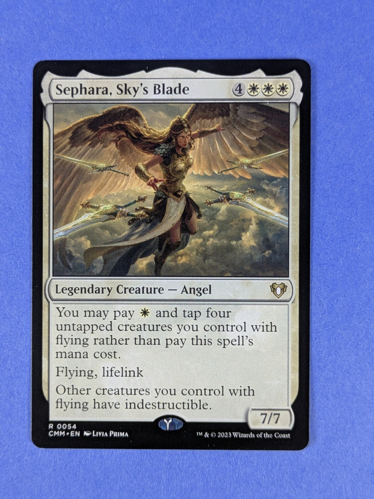 MTG Magic: Commander Masters: Sephara, Sky's Blade #0054 Rare - NM