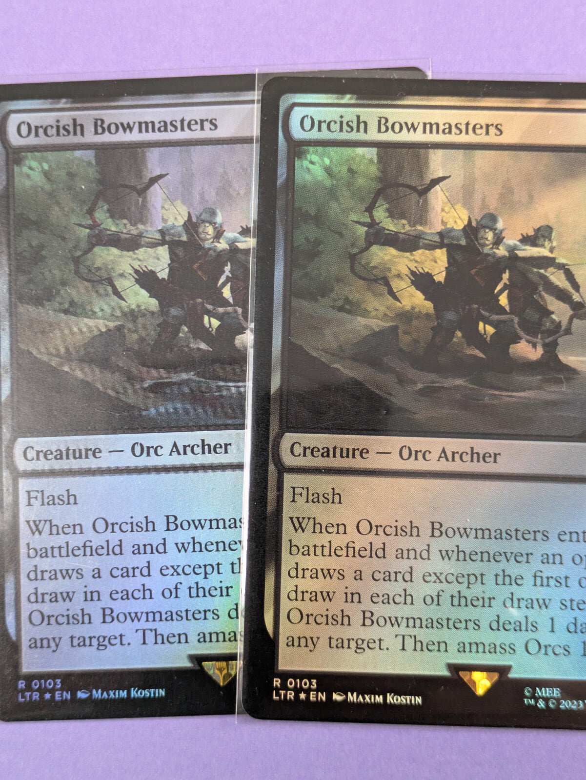 MTG Magic: The Lord of the Rings: Orcish Bowmasters Foil Rare #0103 - NM