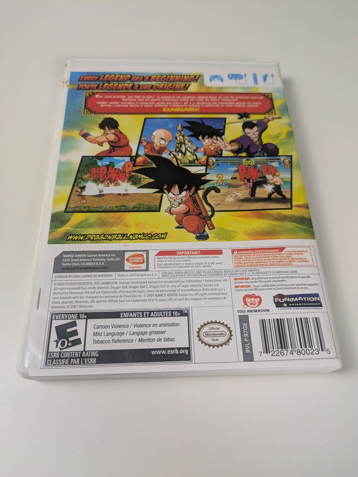Dragon Ball: Revenge of King Piccolo (Nintendo Wii, 2009) CIB