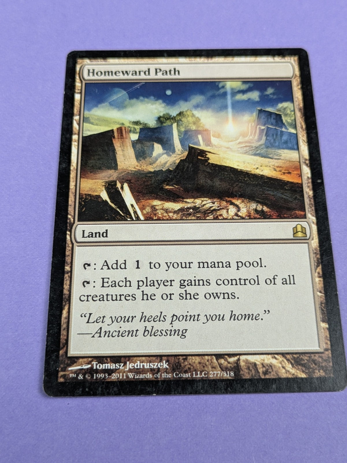 MTG Magic: Commander 2011: Homeward Path #277/318 Rare - MP