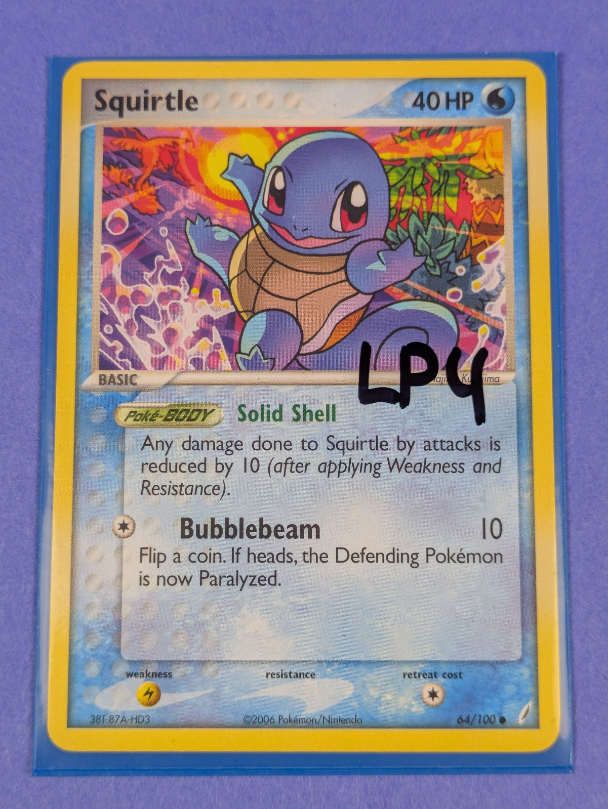 Squirtle - 64/100 - Common Crystal Guardians - Pokemon Card - LP
