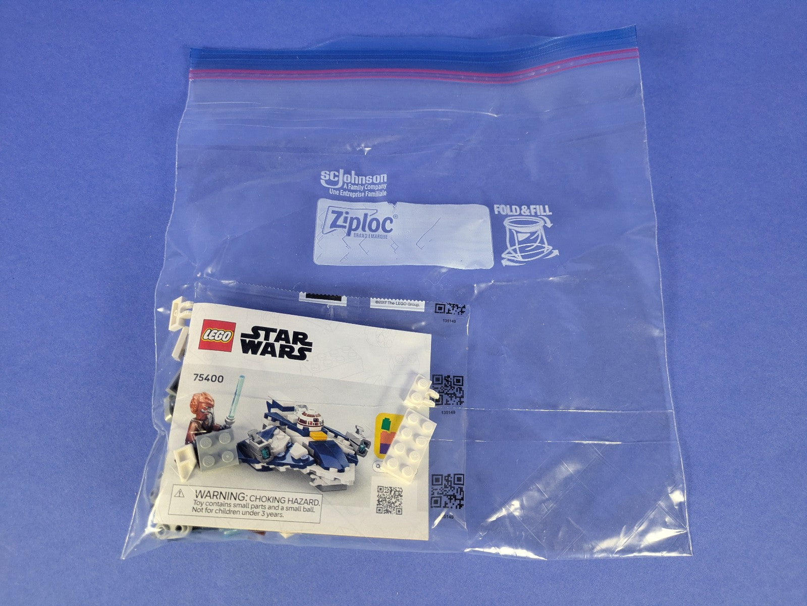 Lego Star Wars: Plo Koon's Jedi Starfighter Microfighter 75400 Incomplete Set