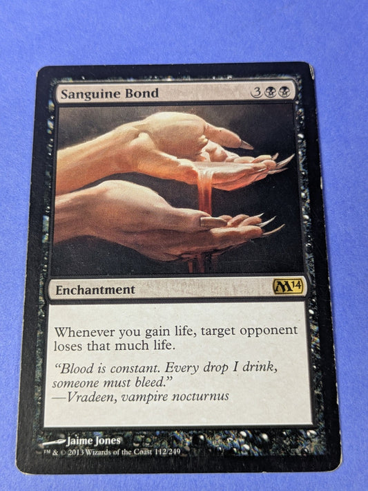 MTG Magic: Magic 2014: Sanguine Bond #112/249 Rare - MP