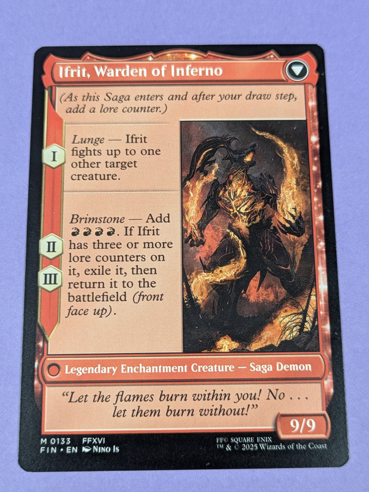 MTG: FINAL FANTASY: Clive, Ifrit's Dominant #0133 Mythic - NM
