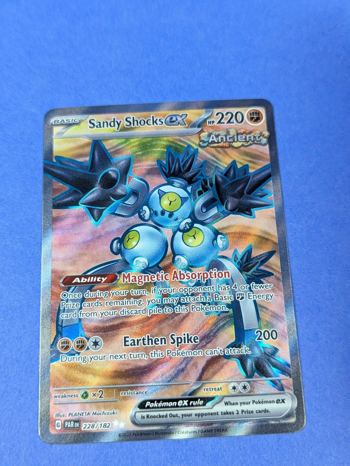 Sandy Shocks ex - 228/182 - Full Art Ultra Rare Paradox Rift - Pokemon - NM
