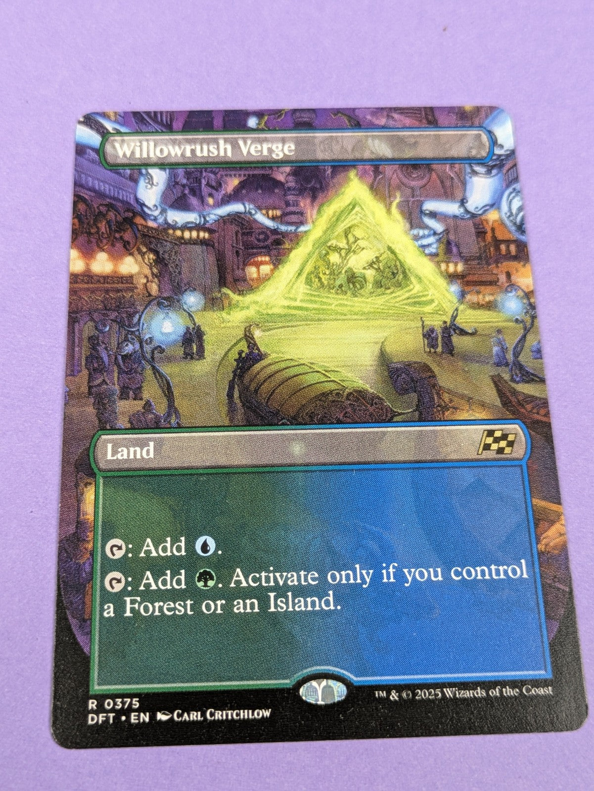 MTG Magic: Aetherdrift: Willowrush Verge Borderless #0375 Rare - NM
