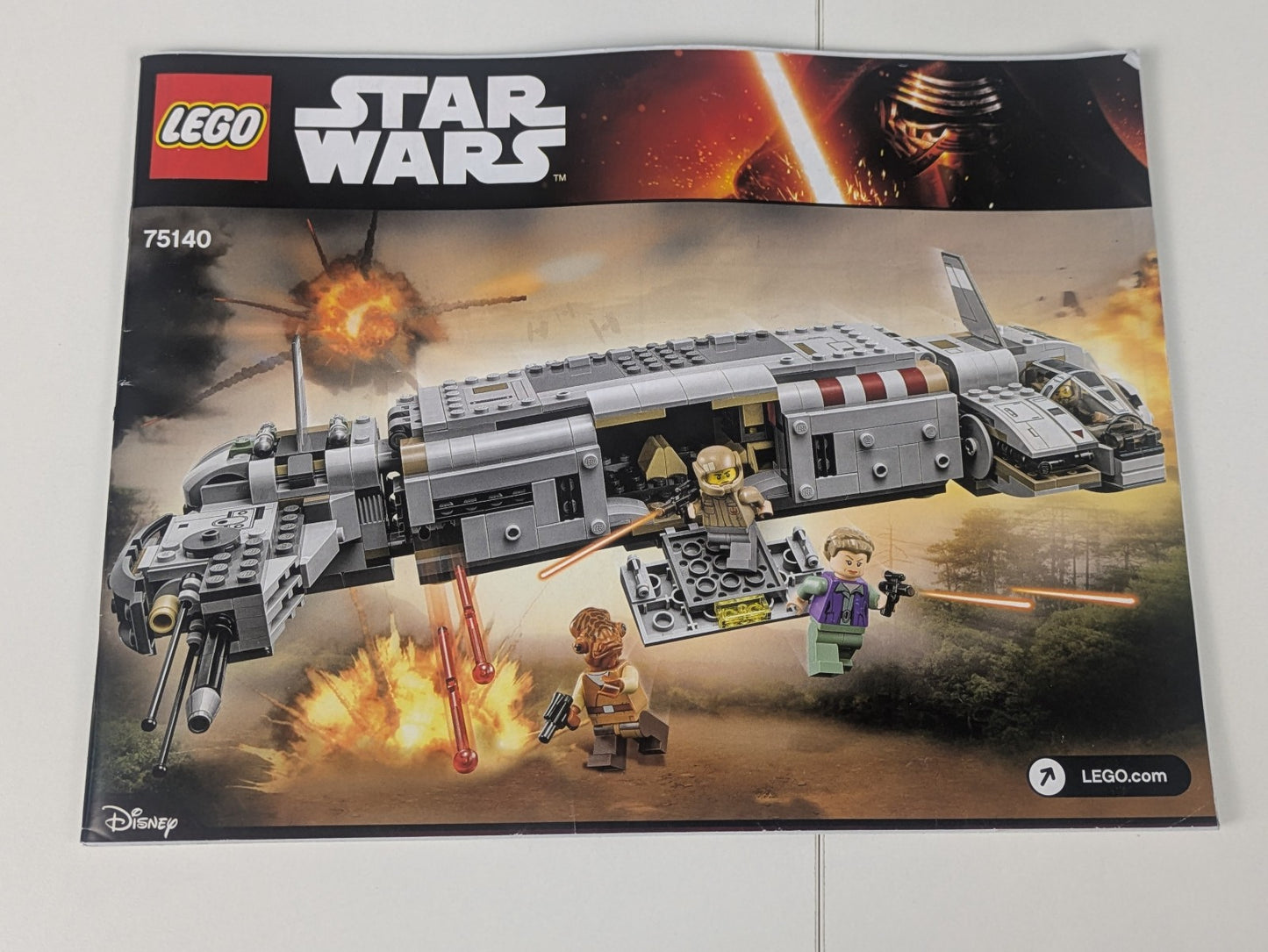 Lego Star Wars: Episode 7: Resistance Troop Transport Set 75140 - Incomplete Set