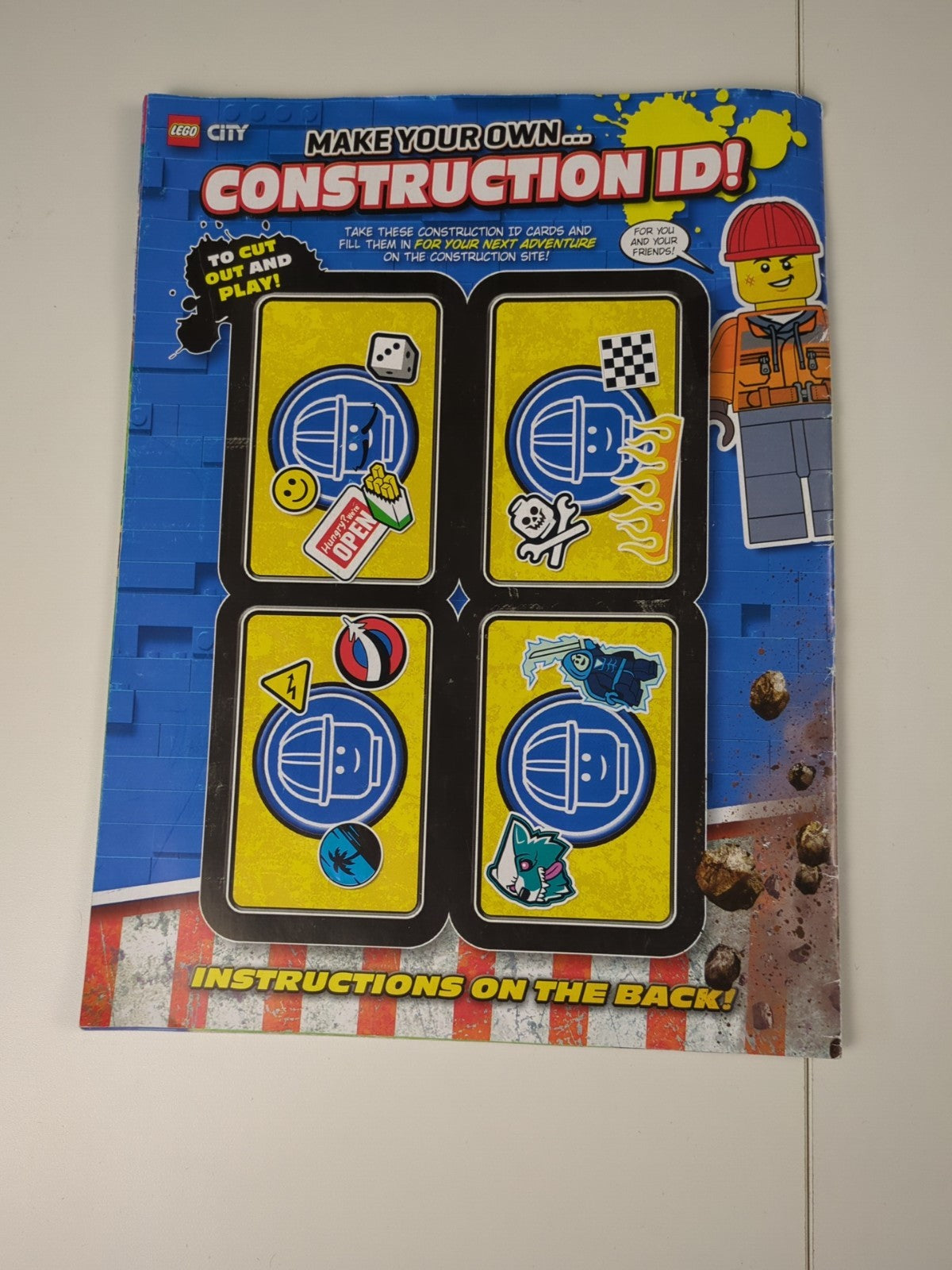 Lego Town: City: Builder with Cement Mixer & Farmer with Lawn Mower Paper Bag