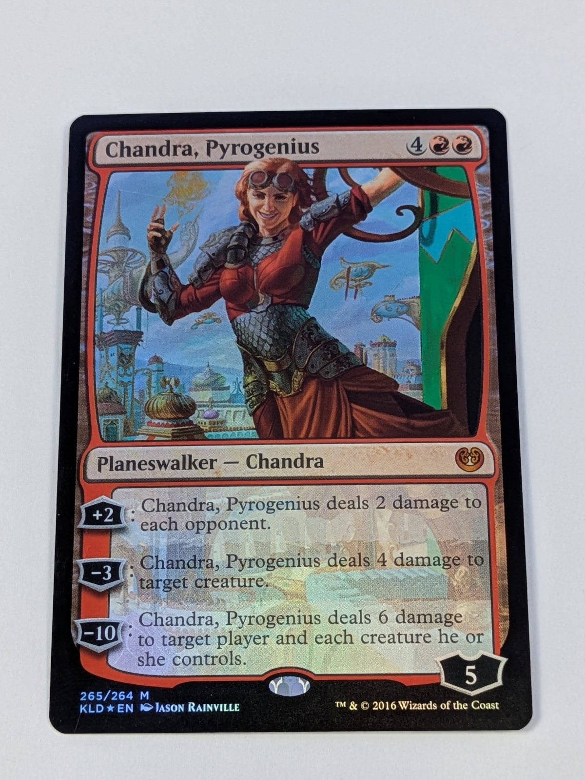 MTG Magic: Kaladesh - Chandra, Pyrogenius #265/264 Mythic Rare - Foil - LP