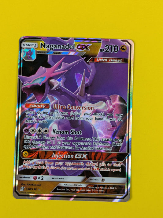 Naganadel GX - 160/236 - Ultra Rare Unified Minds - Pokemon Card - NM