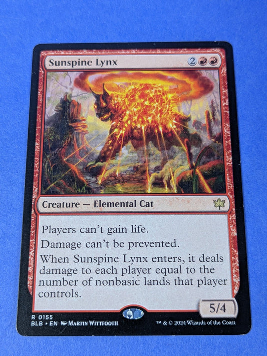 MTG Magic: Bloomburrow: Sunspine Lynx #0155 Rare - NM