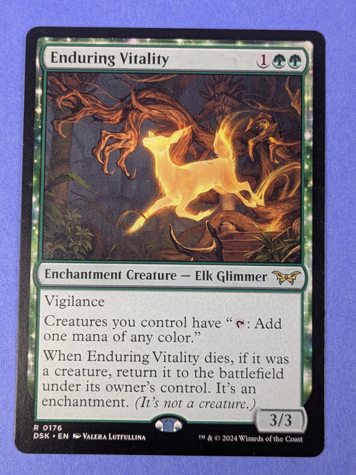 MTG Magic: Duskmourn: House of Horror: Enduring Vitality #0176 Rare - NM