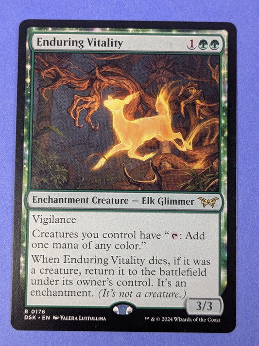 MTG Magic: Duskmourn: House of Horror: Enduring Vitality #0176 Rare - NM