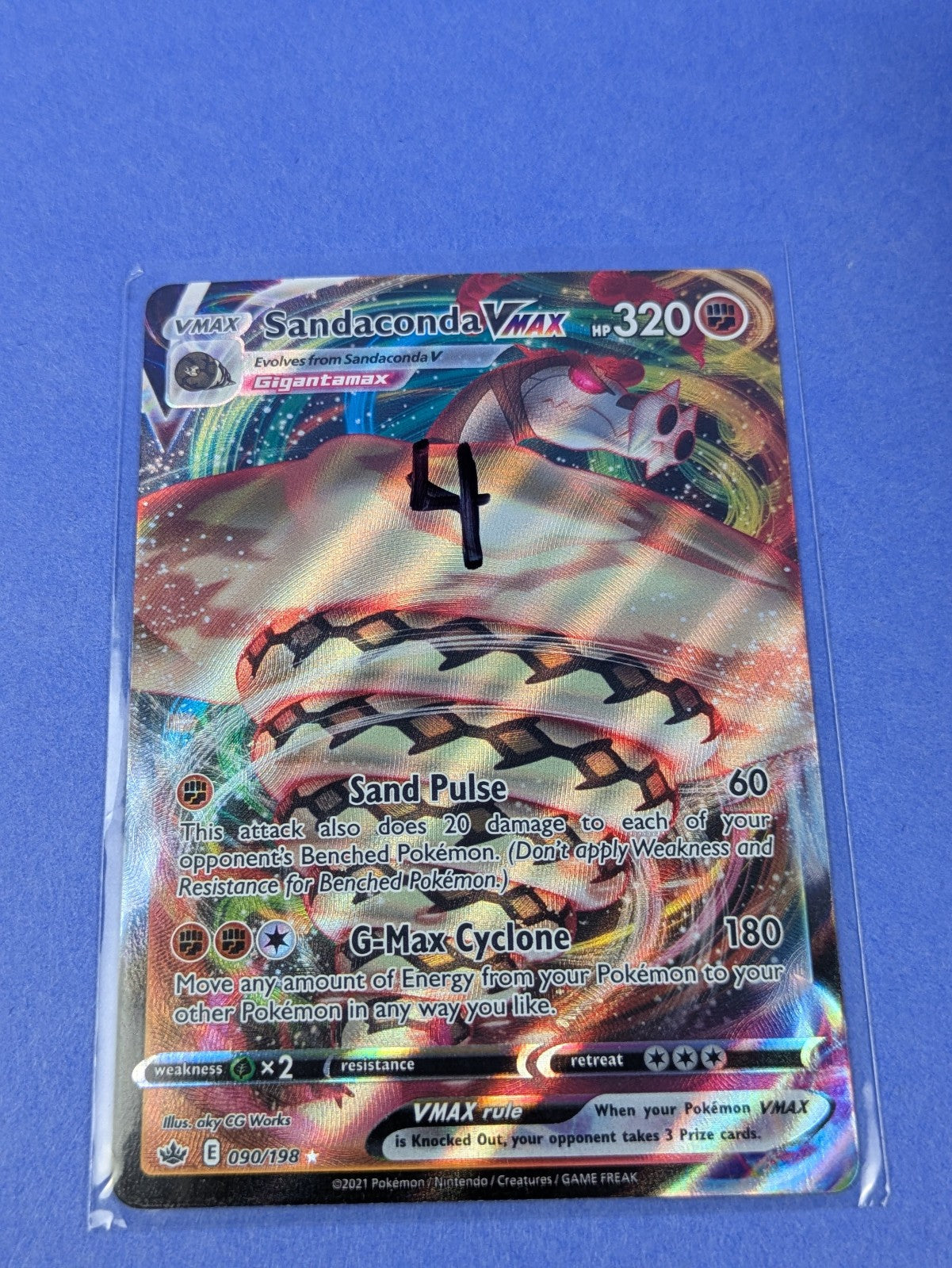 Sandaconda VMAX - 090/198 - Ultra Rare Holo Chilling Reign - Pokemon - NM