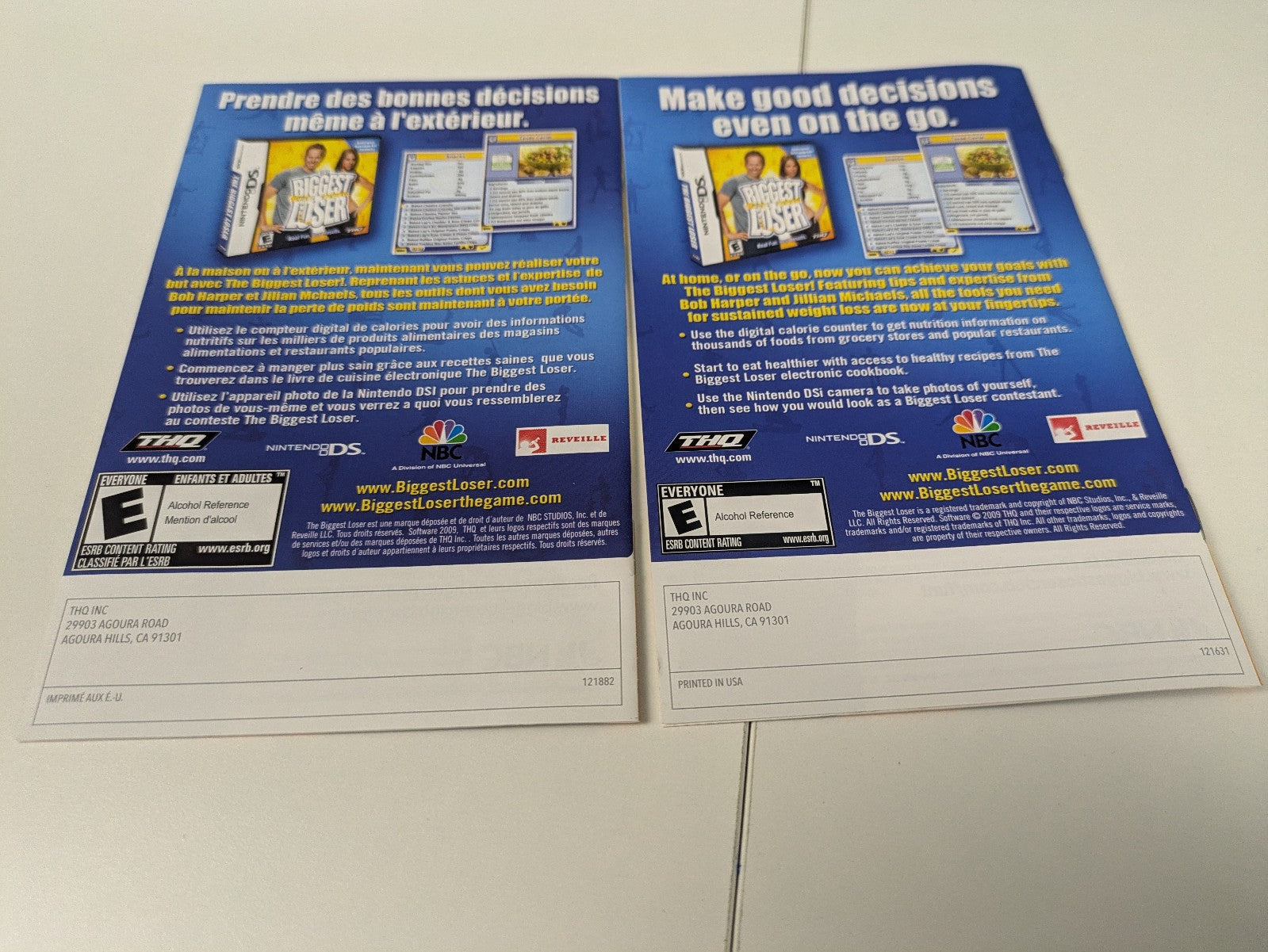 The Biggest Loser (Nintendo Wii, 2009) CIB
