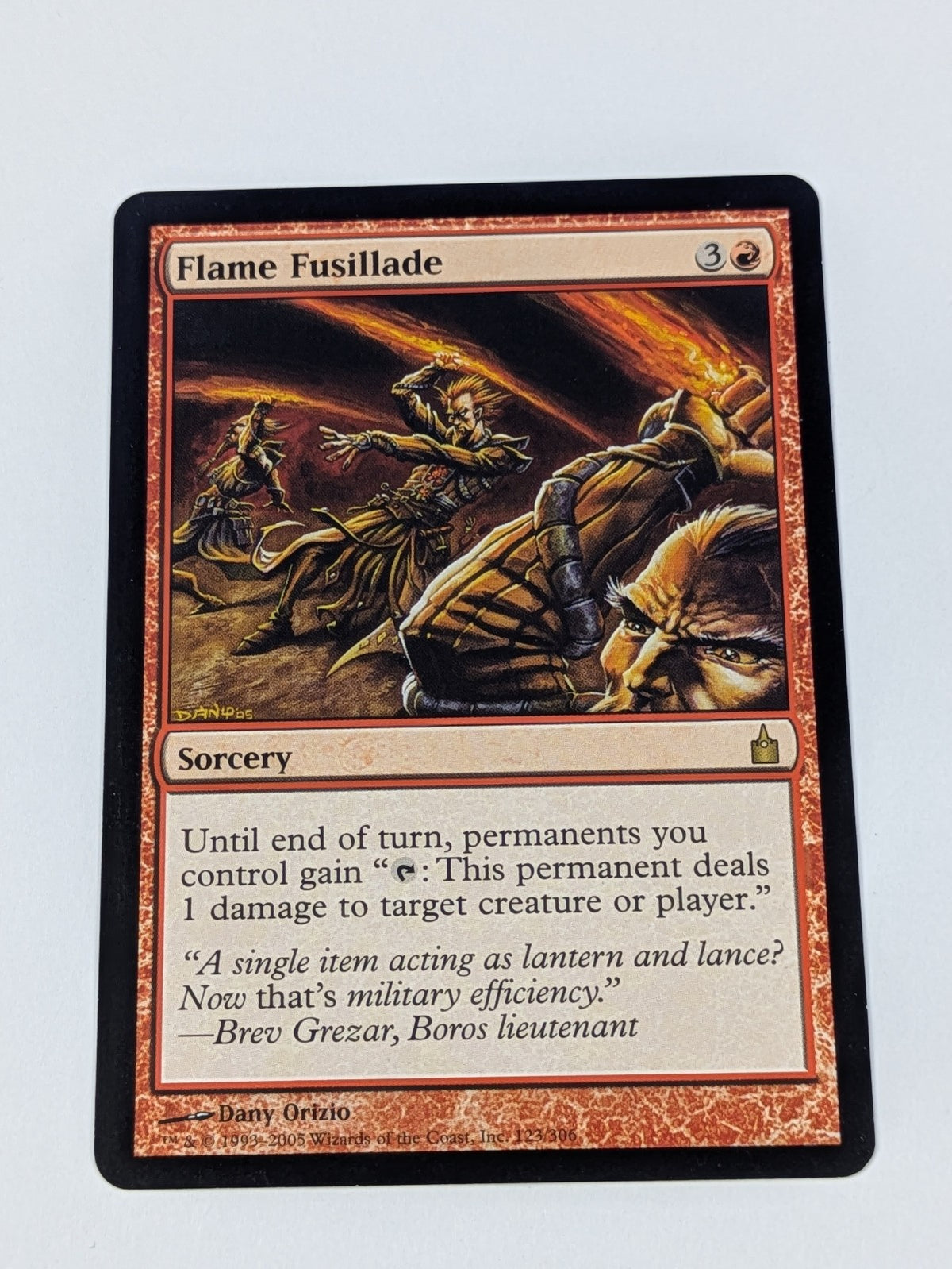 MTG Magic: Ravnica: City of Guilds: Flame Fusillade #123/306 Rare - LP