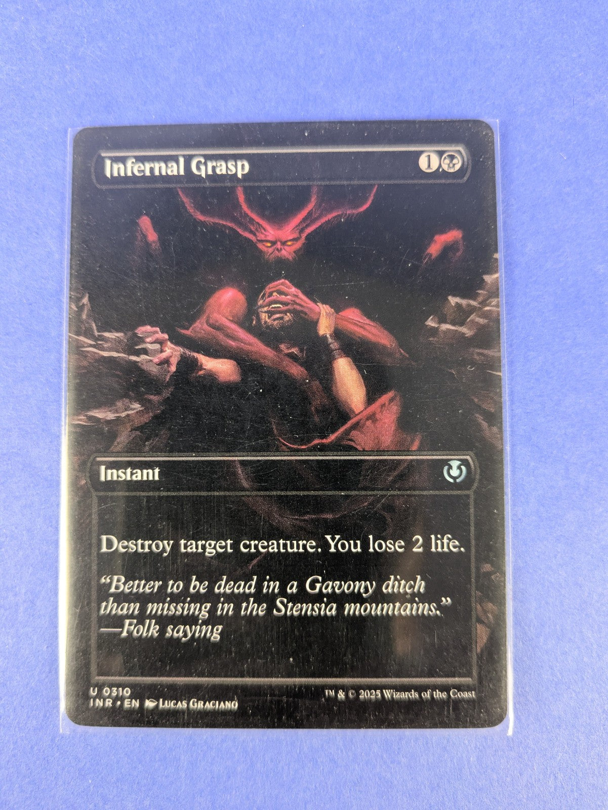 MTG Magic: Innistrad Remastered:  Infernal Grasp #0310 Uncommon - NM